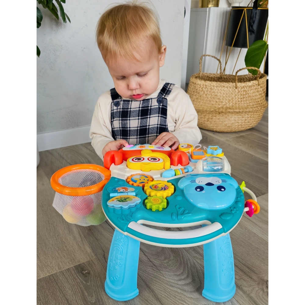 Interaktyvus stumdukas - edukacinis stalas WOOPIE BABY 4-in-1-Judėjimui, Stumdukai-e-vaikas