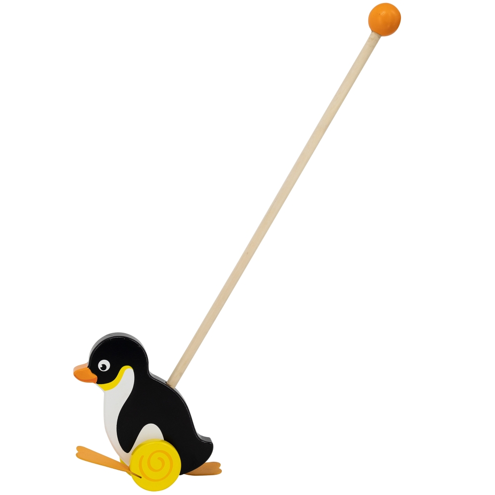 Medinis stumiamas pingvinas Viga Toys-Žaislai, Kūdikiams, Žaislai mažyliams (iki 4 m.