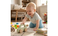 VIGA PolarB Wooden Push Car Green