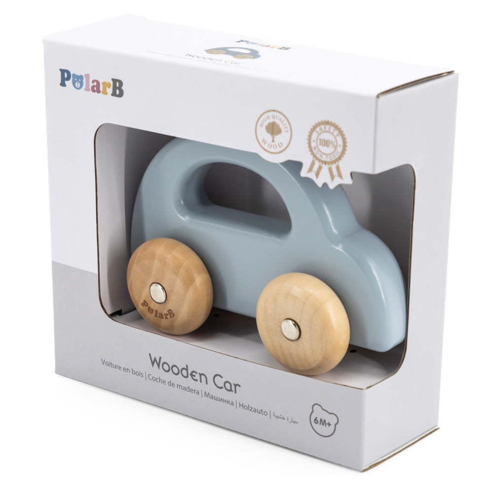VIGA PolarB Medinis stumdomas automobilis mėlynas