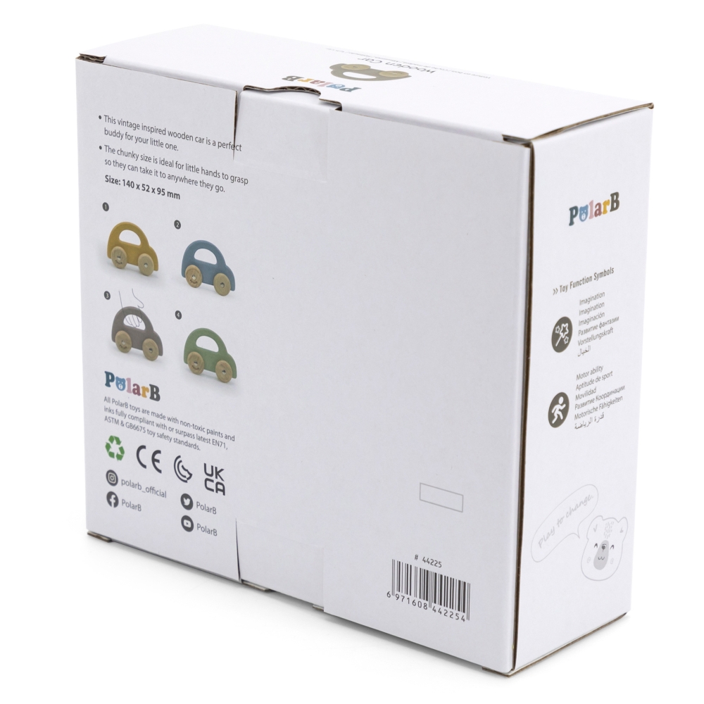 Medinis automobilis VIGA PolarB, rudas