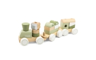 VIGA PolarB Green Train Train with Carriages Blocks
