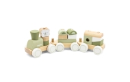 VIGA PolarB Green Train Train with Carriages Blocks