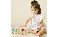 CLASSIC WORLD Montessori Kolejka Gąsienica Drewniana Układanka
