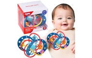 Sensorinis žaislas barškutis kramtukas 2in1 WOOPIE BABY Montessori-Žaislai, Kūdikiams, Barškučiai, kramtukai-e-vaikas