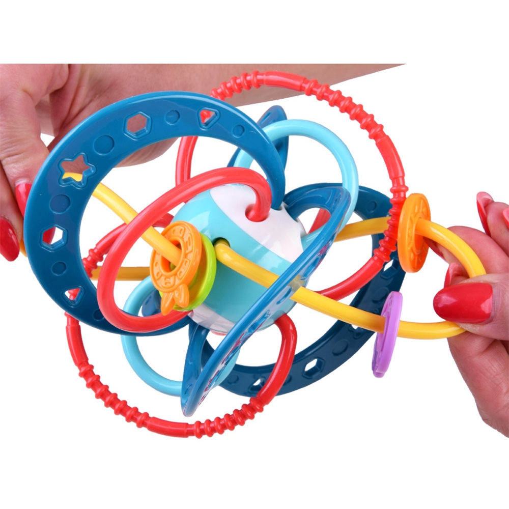Sensorinis žaislas barškutis kramtukas 2in1 WOOPIE BABY Montessori-Žaislai, Kūdikiams, Barškučiai, kramtukai-e-vaikas