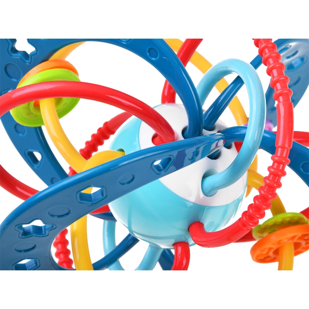 Sensorinis žaislas barškutis kramtukas 2in1 WOOPIE BABY Montessori-Žaislai, Kūdikiams, Barškučiai, kramtukai-e-vaikas