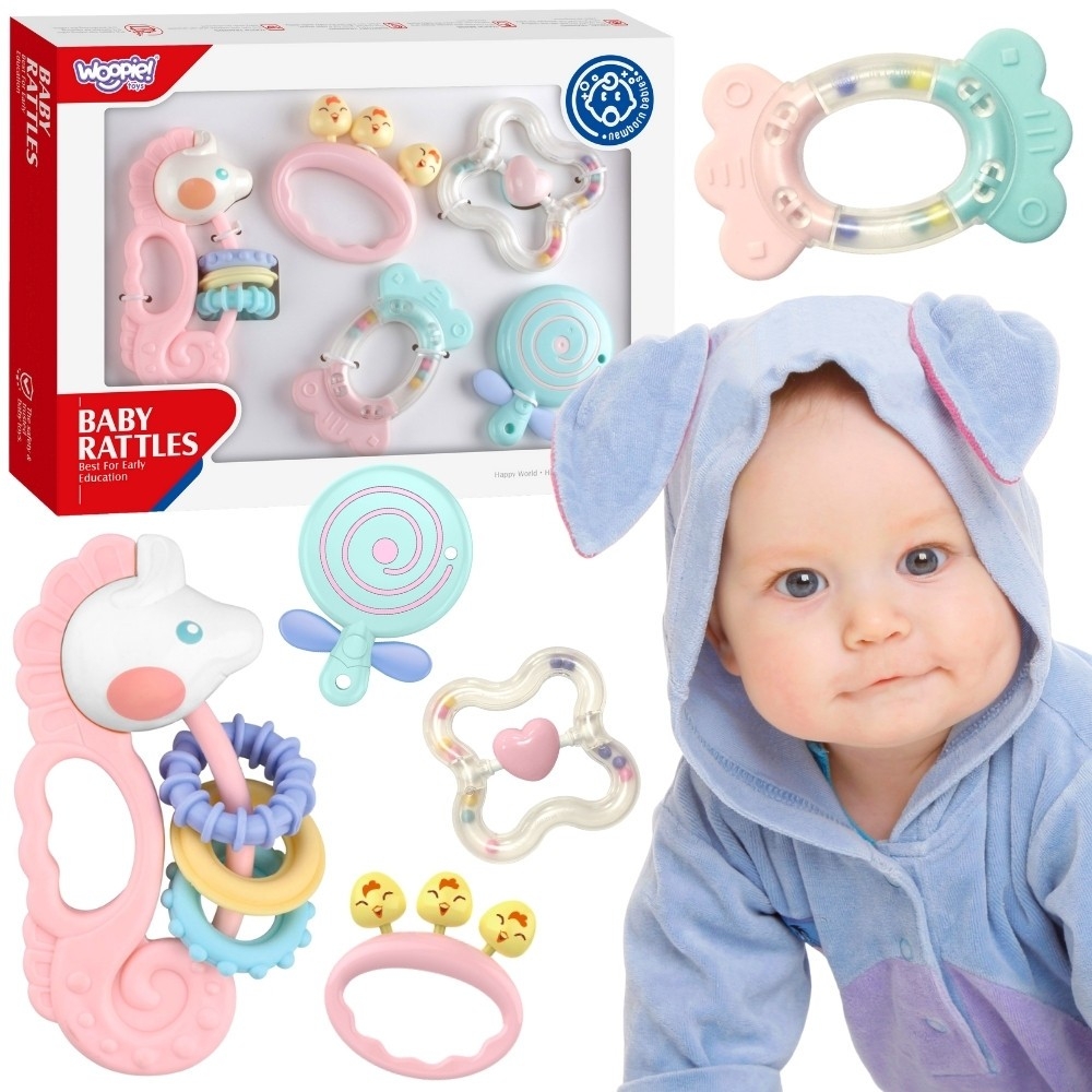 Sensorinių barškučių rinkinys WOOPIE BABY
