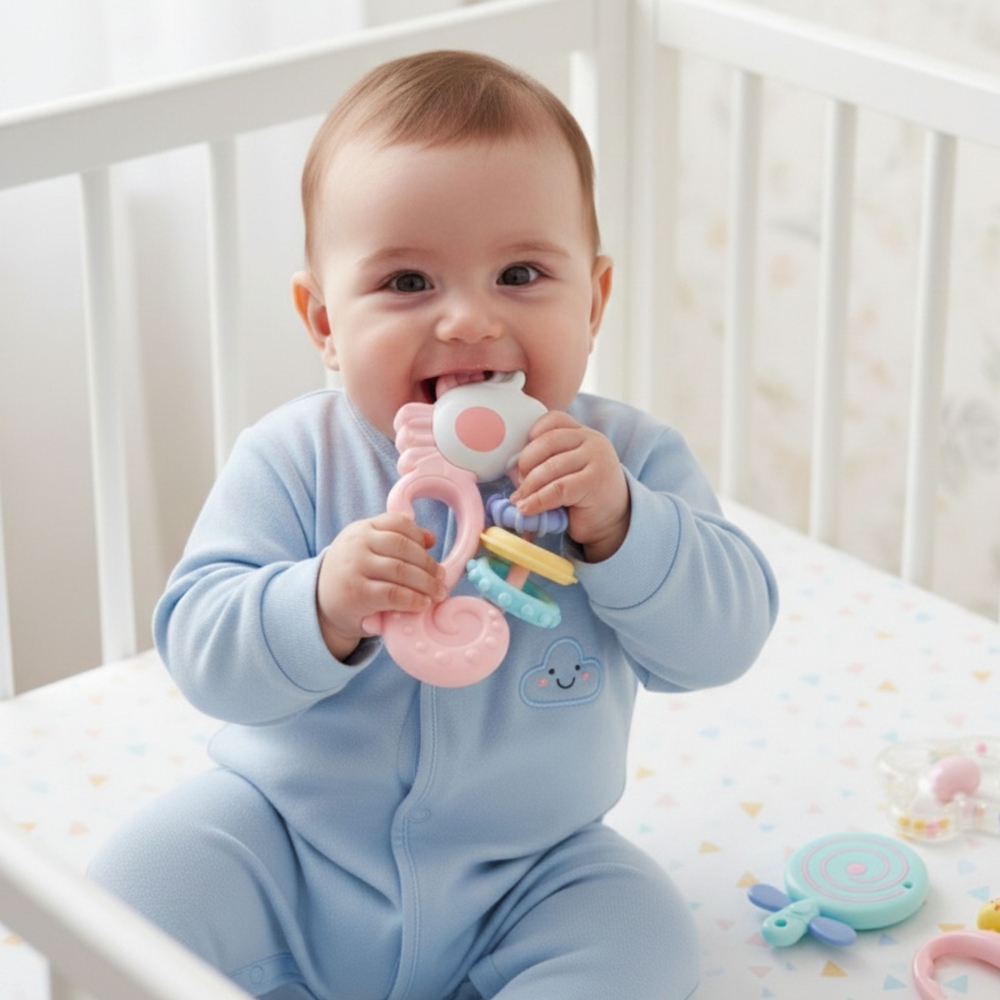 Sensorinių barškučių rinkinys WOOPIE BABY