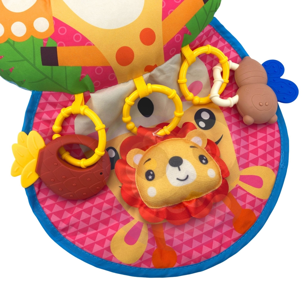 Interaktyvus edukacinis kilimėlis - pagalvėlė WOOPIE BABY RogalRattle Teether