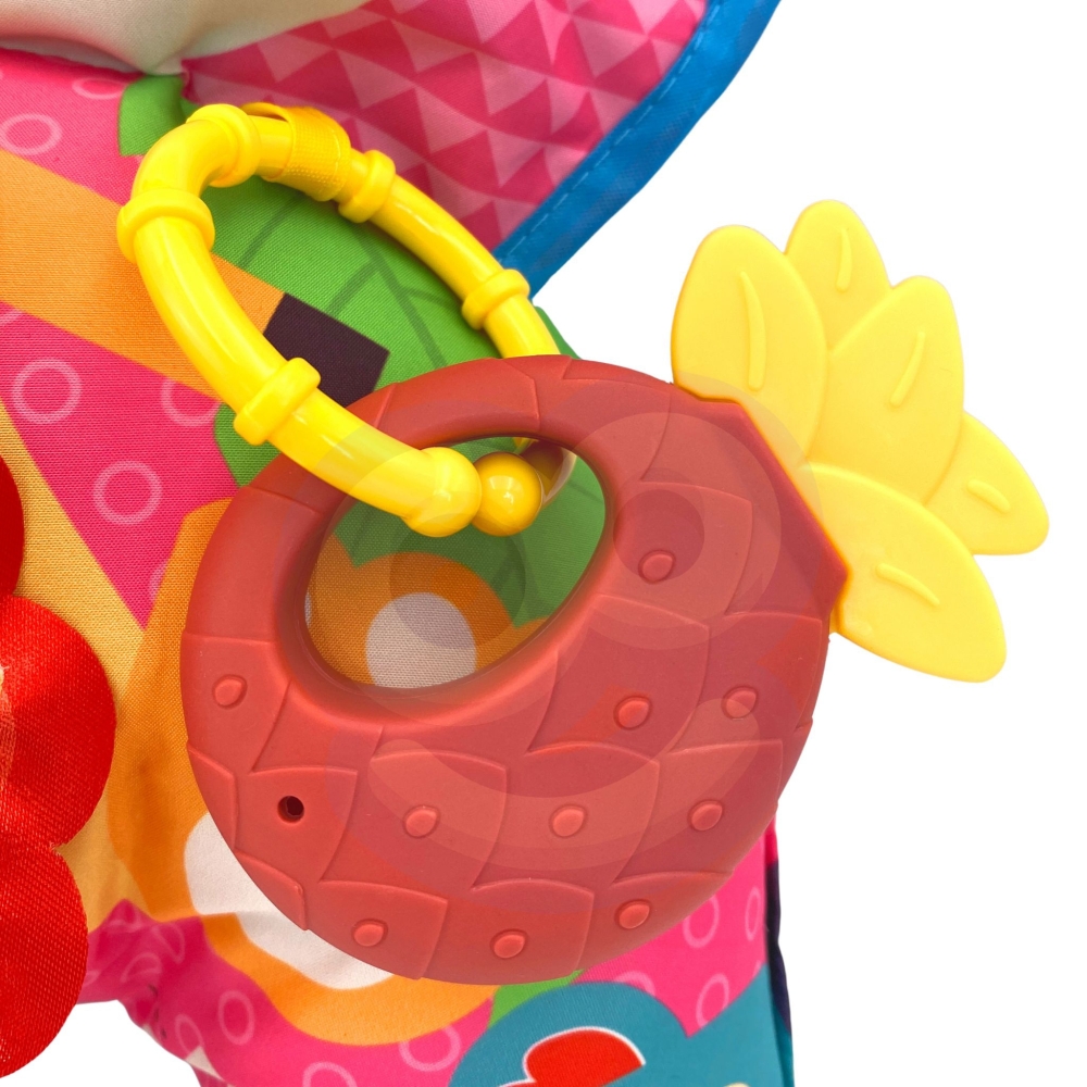 Interaktyvus edukacinis kilimėlis - pagalvėlė WOOPIE BABY RogalRattle Teether