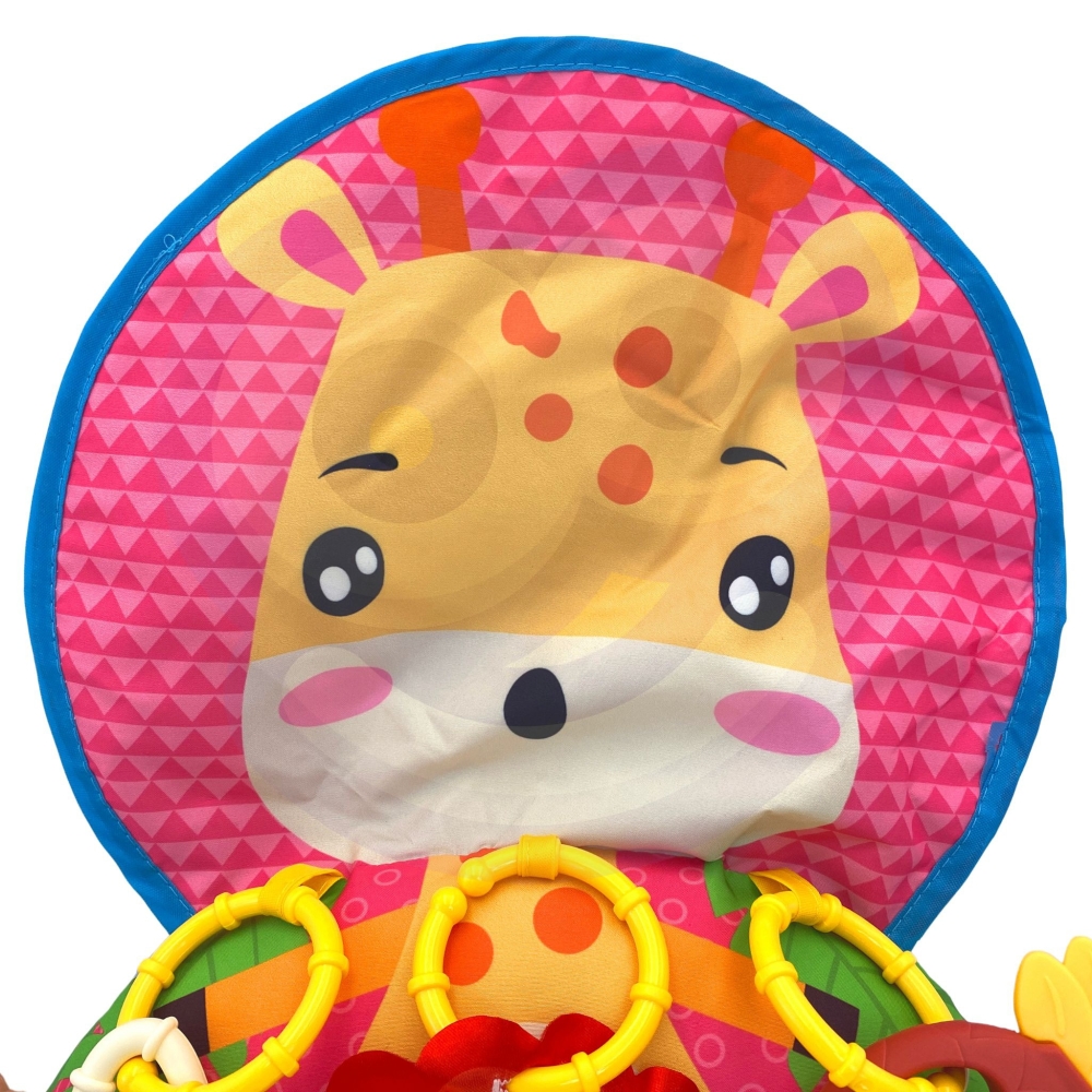 Interaktyvus edukacinis kilimėlis - pagalvėlė WOOPIE BABY RogalRattle Teether