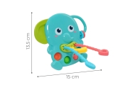 Sensorinis dramblio kramtukas 4in1 WOOPIE BABY Montessori