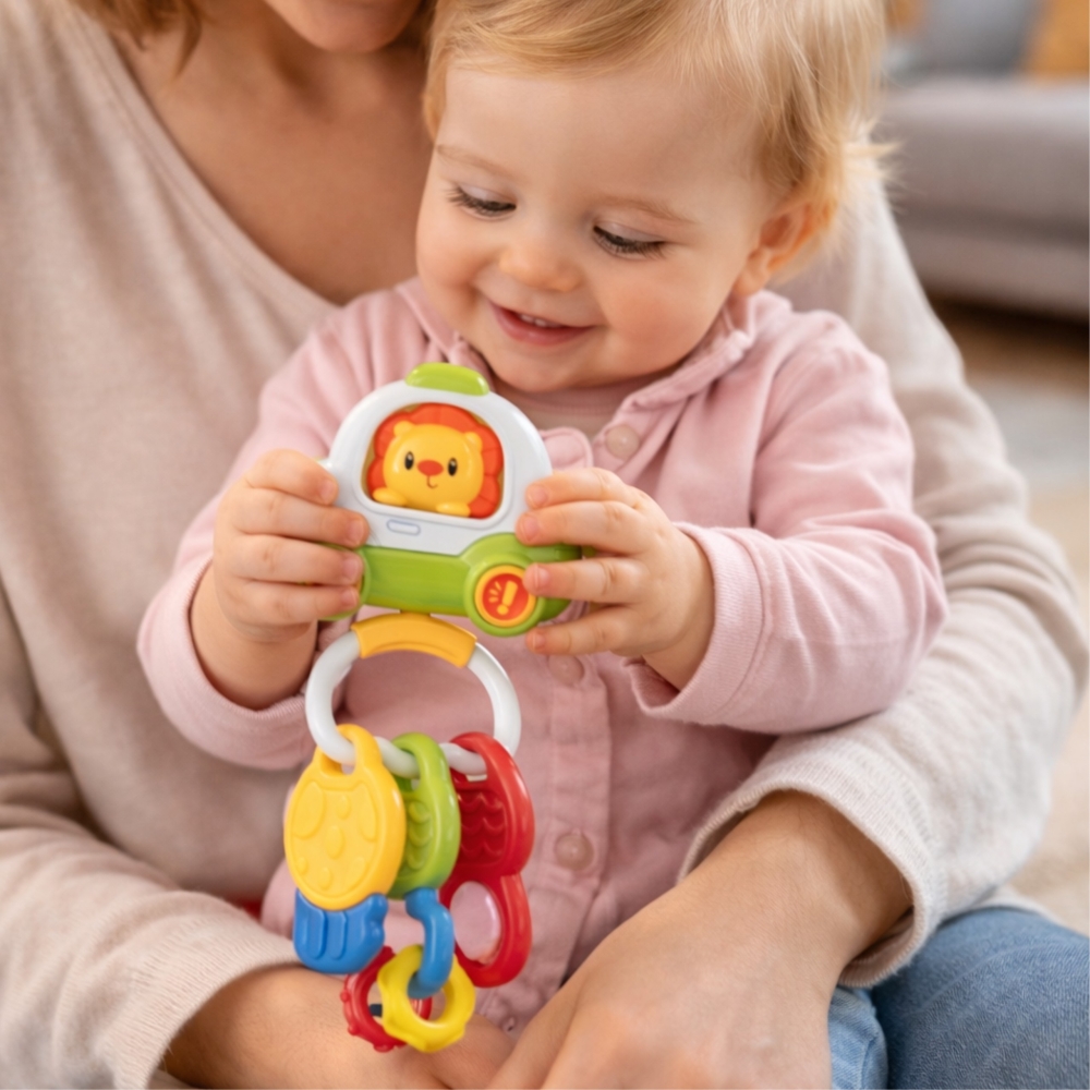 Interaktyvus automobilis Woopie Baby su raktais