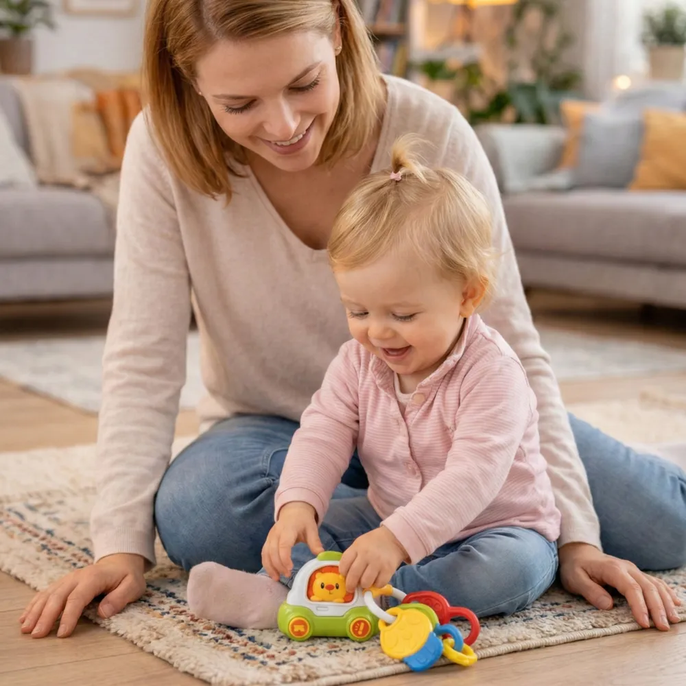 Interaktyvus automobilis Woopie Baby su raktais-Žaislai, Kūdikiams, Žaislai mažyliams (iki 4 m.
