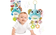 WOOPIE Baby Pluszowy Słonik Maskotka Interaktywna Przytulanka Muzyczna z Zawieszkami i Gryzakami
