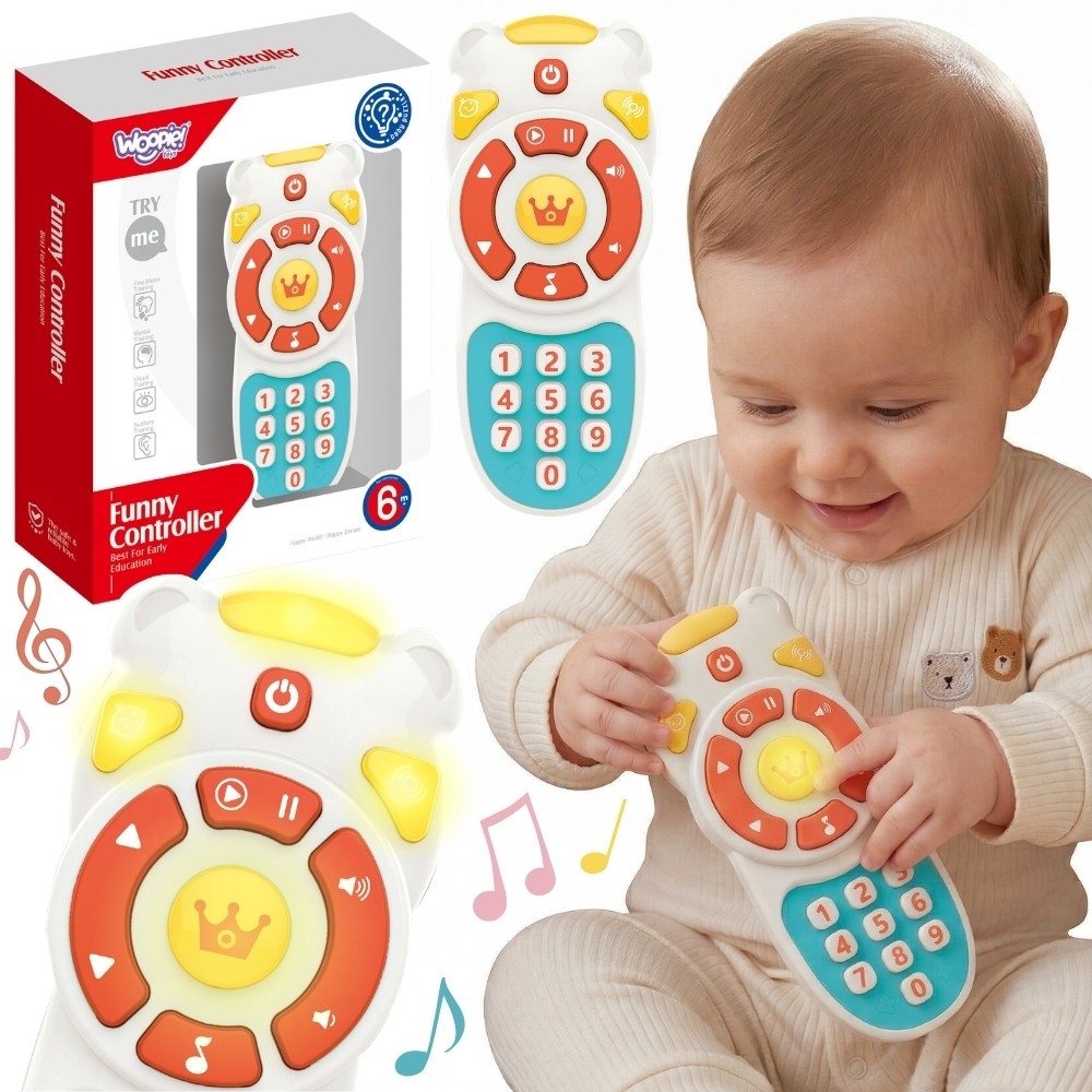 Interaktyvus nuotolinio valdymo pultas WOOPIE BABY-Žaislai, Kūdikiams, Žaislai mažyliams (iki 4 m.