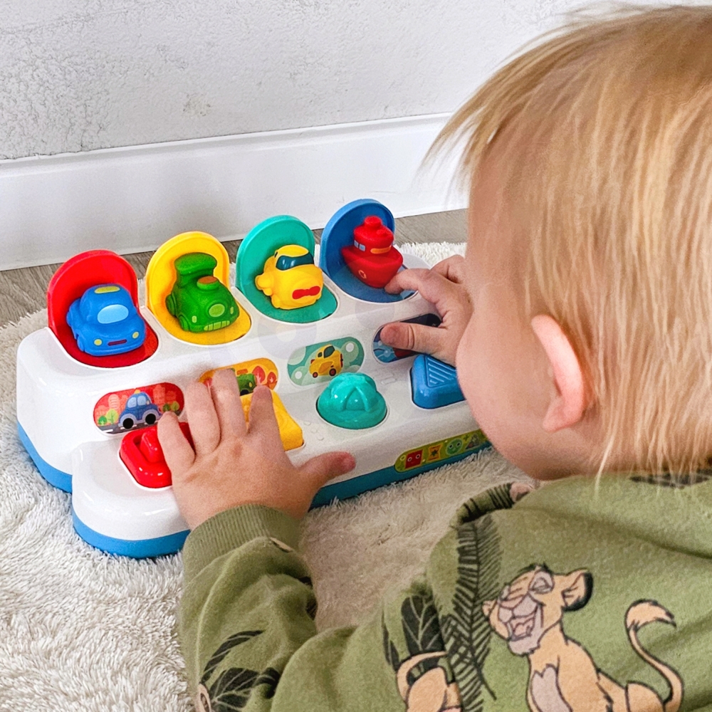 Lavinamasis žaislas WOOPIE BABY Iššokantys automobiliai-Žaislai, Kūdikiams, Žaislai mažyliams (iki 4 m.
