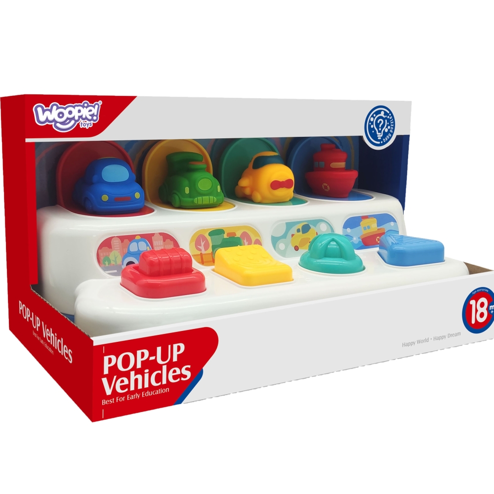Lavinamasis žaislas WOOPIE BABY Iššokantys automobiliai-Žaislai, Kūdikiams, Žaislai mažyliams (iki 4 m.