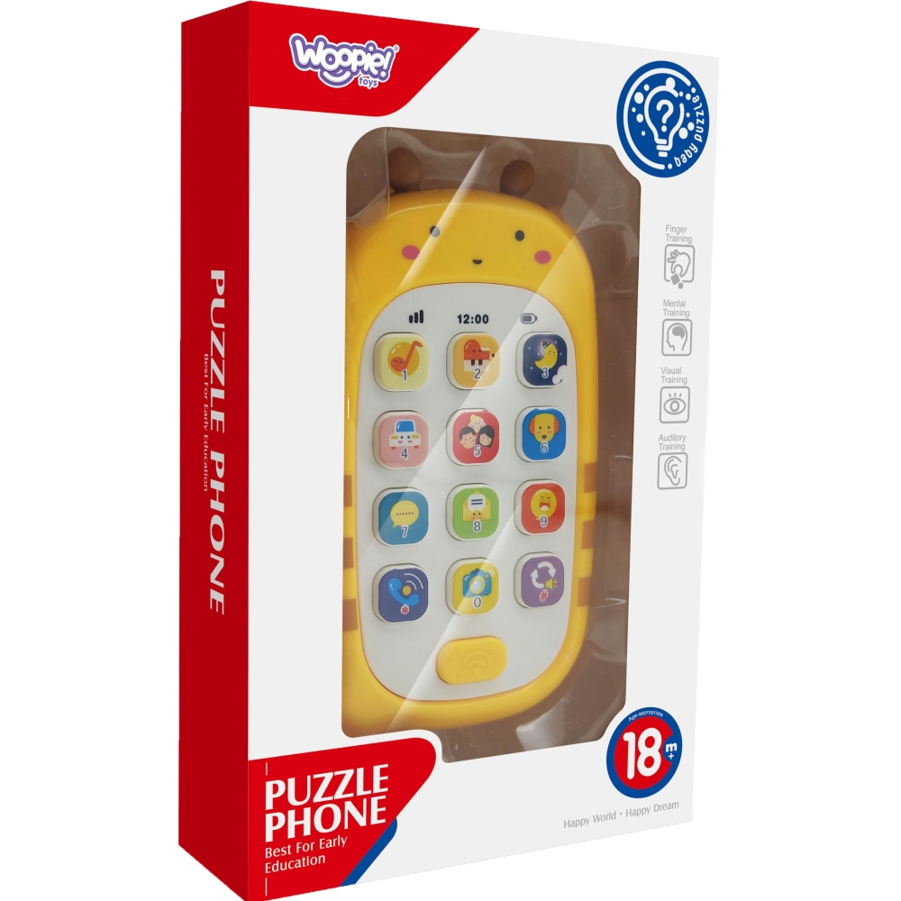 Interaktyvus telefonas su garsais WOOPIE BABY-Žaislai, Kūdikiams, Žaislai mažyliams (iki 4 m.