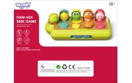 Edukacinis iššokantis gyvūnas Happy Farm POP-UP žaislas WOOPIE BABY