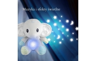 WOOPIE BABY Elephant Cuddly Toy with Projector and Soothing Sounds 12 Melodies
