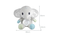 WOOPIE BABY Elephant Cuddly Toy with Projector and Soothing Sounds 12 Melodies