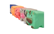 WOOPIE BABY Sensory Blocks Animals Squeeze Puzzle + Sound 6 pcs.					
