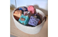 WOOPIE BABY Sensory Blocks Squeeze Puzzle Animal Sounds 12 pcs.					