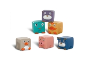 WOOPIE BABY Sensory Blocks Squeeze Puzzle Animal Sounds 12 pcs.					