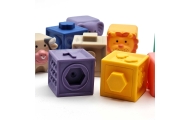 WOOPIE BABY Sensory Blocks Squeeze Puzzle Sound Learning Counting 12 pcs.					