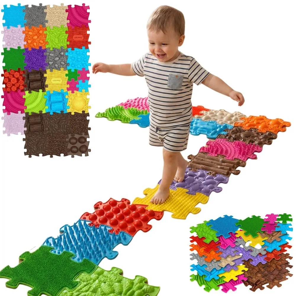 Sensorinis ortopedinis kilimėlis WOOPIE Royal Puzzle 26 el. + 4 maži-Žaislai, Kūdikiams, Lavinamieji kilimėliai, Žaidimai, sport