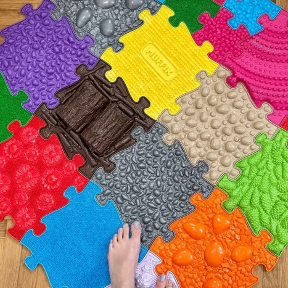 Sensorinis ortopedinis kilimėlis WOOPIE Royal Puzzle 26 el. + 4 maži-Žaislai, Kūdikiams, Lavinamieji kilimėliai, Žaidimai, sport
