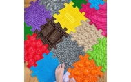 WOOPIE Mata Sensoryczna Ortopedyczna Royal Puzzle 26 el. + 4 małe