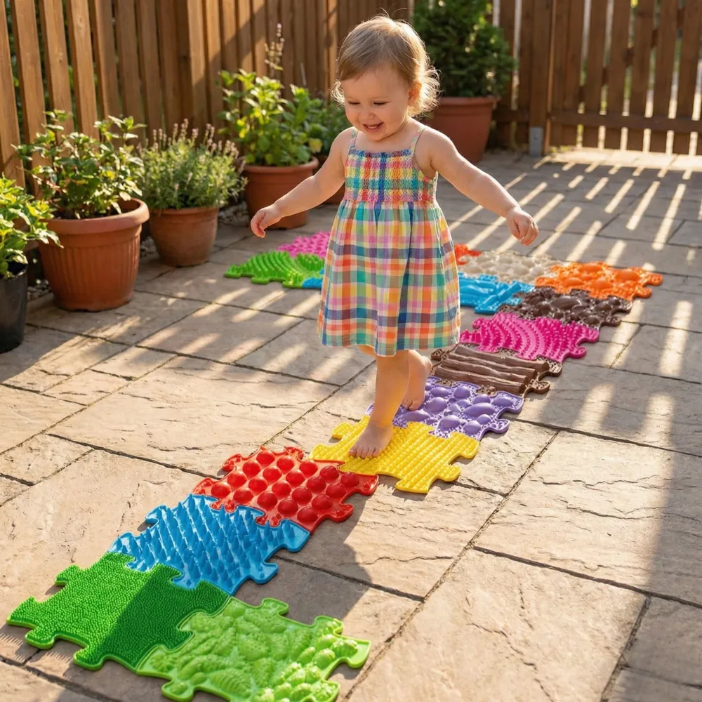 Sensorinis ortopedinis kilimėlis WOOPIE Royal Puzzle 26 el. + 4 maži-Žaislai, Kūdikiams, Lavinamieji kilimėliai, Žaidimai, sport
