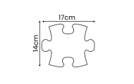 WOOPIE Mata Sensoryczna Ortopedyczna Royal Puzzle 26 el. + 4 małe