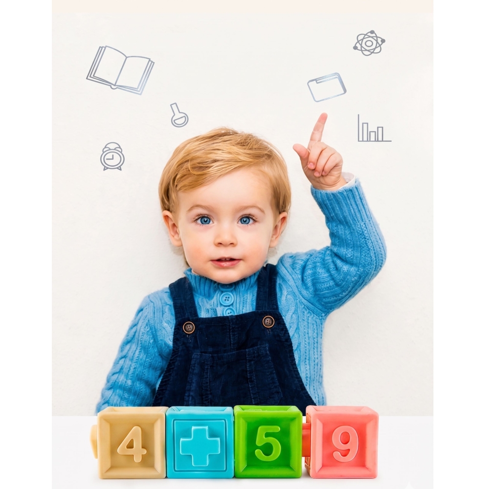 Sensorinių kaladėlių rinkinys WOOPIE BABY, skaičiavimo mokymasis, 20 vnt-Žaislai, Kūdikiams, Žaislai mažyliams (iki 4 m.