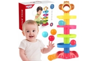WOOPIE BABY Kulodrom Tor Kulkowy Zestaw Spirala + 3 Kulki