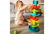 WOOPIE BABY Kulodrom Tor Kulkowy Zestaw Spirala + 3 Kulki