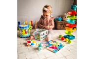 Kamuoliuko takelis Spiralė WOOPIE BABY + 3 kamuoliukai-Žaislai, Kūdikiams, Žaislai mažyliams (iki 4 m.
