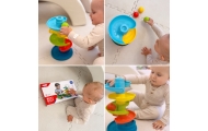 Kamuoliuko takelis WOOPIE BABY Spiralinis bokštas + 3 kamuoliukai