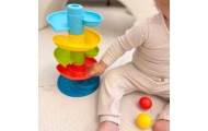 Kamuoliuko takelis WOOPIE BABY Spiralinis bokštas + 3 kamuoliukai
