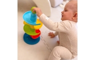 Kamuoliuko takelis WOOPIE BABY Spiralinis bokštas + 3 kamuoliukai