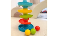 WOOPIE BABY Kulodrom Tor Kulkowy Zestaw Spirala + 3 Kulki