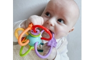 WOOPIE BABY ZABAWKA SENSORYCZNA GRZECHOTKA GRYZAK 2w1