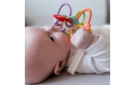 Sensorinis žaislas WOOPIE BABY SPRING PLAYER 2in1-Žaislai, Kūdikiams, Barškučiai, kramtukai-e-vaikas