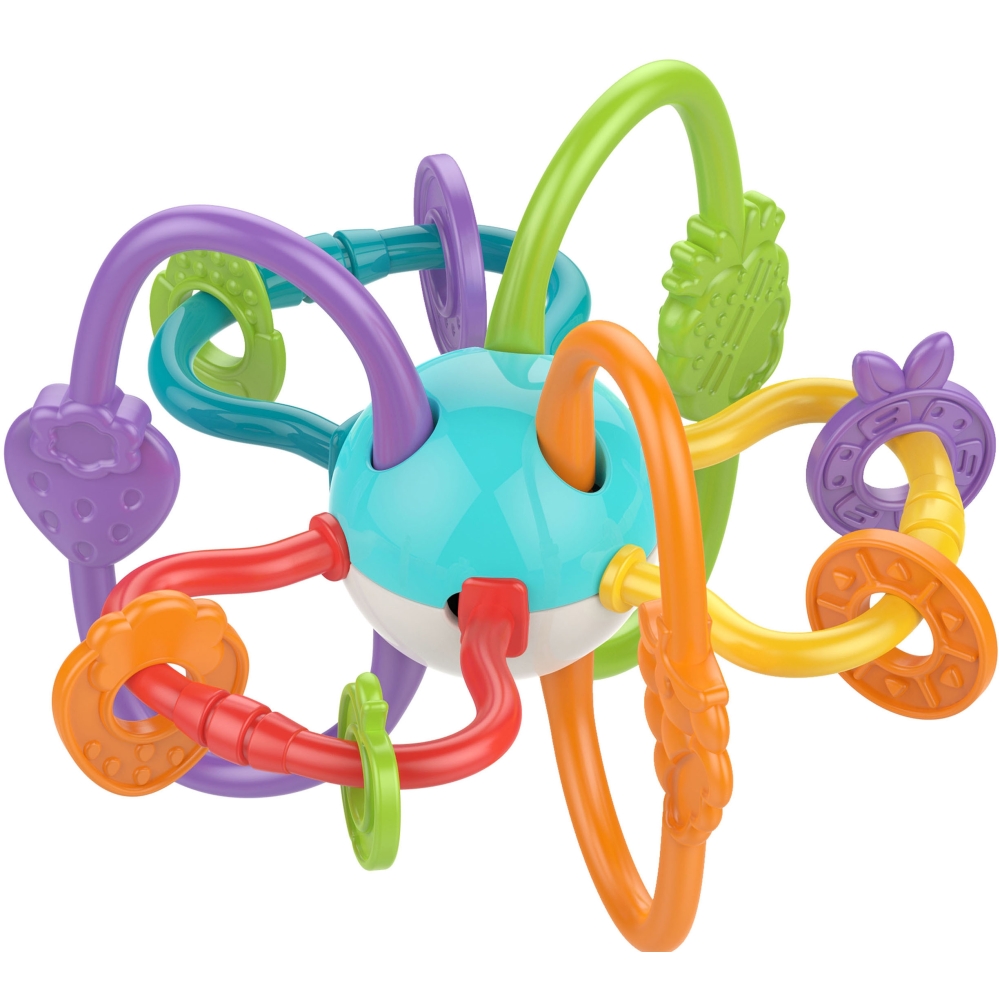 Sensorinis žaislas WOOPIE BABY SPRING PLAYER 2in1-Žaislai, Kūdikiams, Barškučiai, kramtukai-e-vaikas