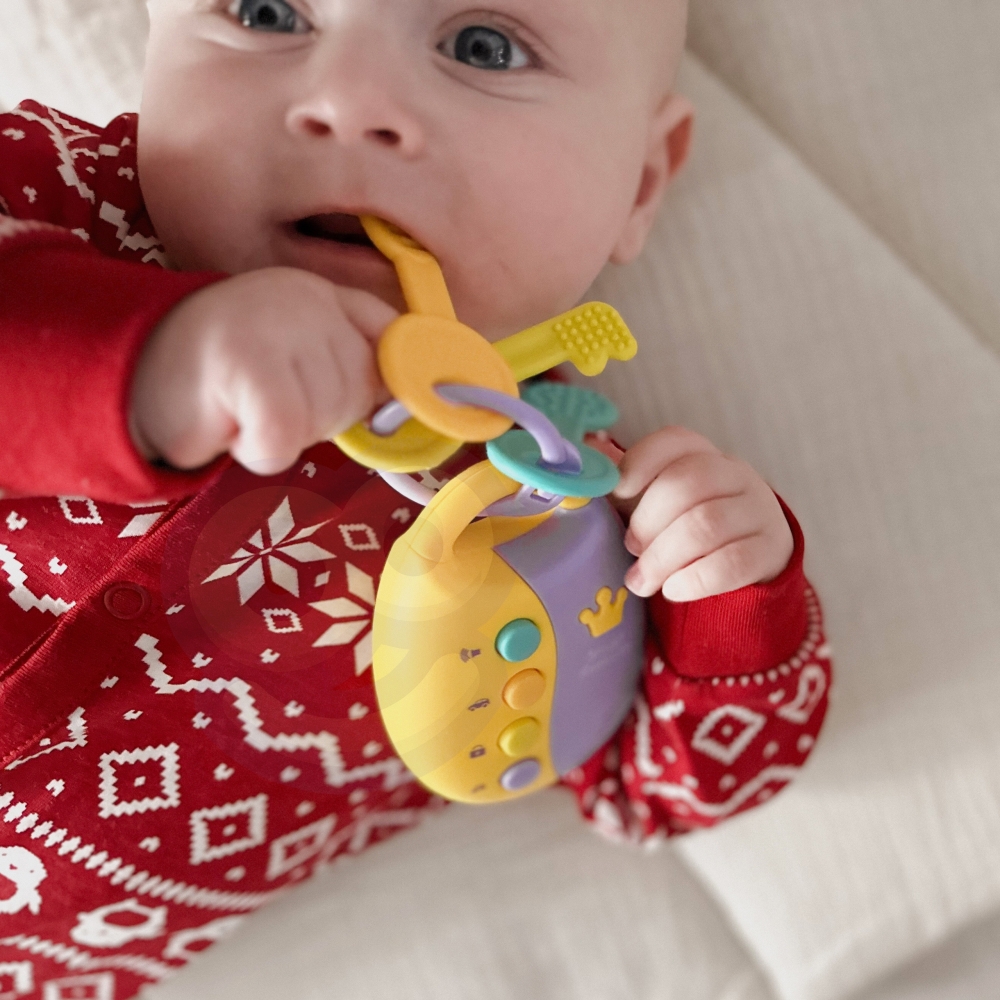 WOOPIE BABY Interactive Car Keys with Remote Control 2-in-1 Teether