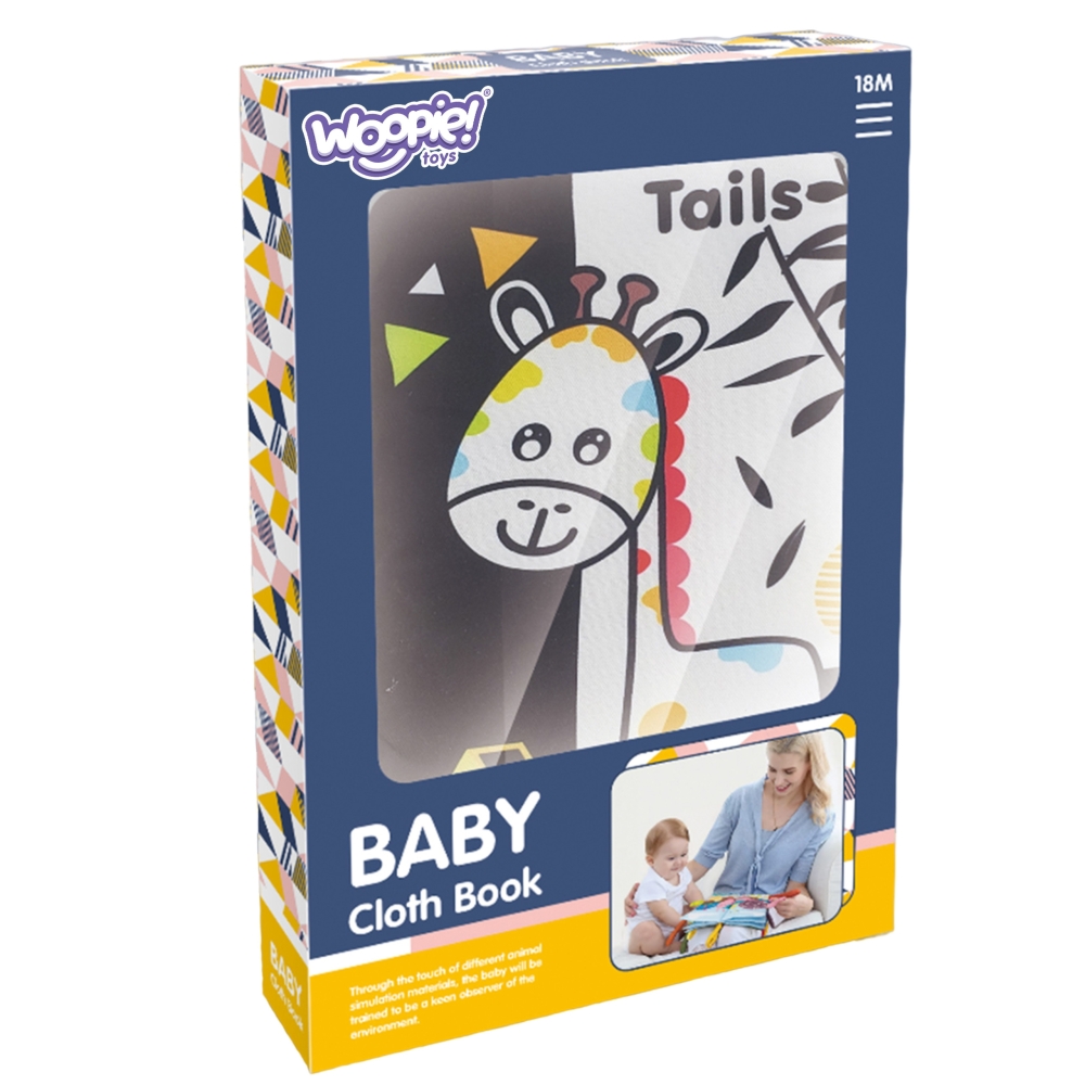 WOOPIE BABY sensorinė kontrastinė knygelė kūdikiams