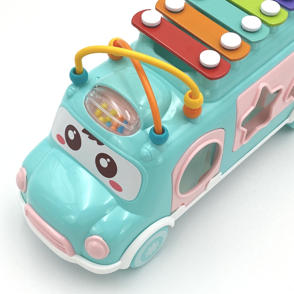 Muzikinis automobilis rūšiuoklis WOOPIE BABY su cimbolais, žalias-Žaislai, Kūdikiams, Žaislai mažyliams (iki 4 m.